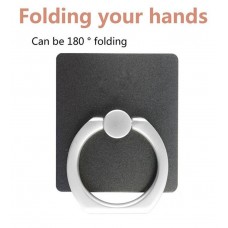 Phone Tablet Ring Stand - Universal Luxury 360 Degree Anti Drop Finger Phone Tablet Holder Stand - Plain Black